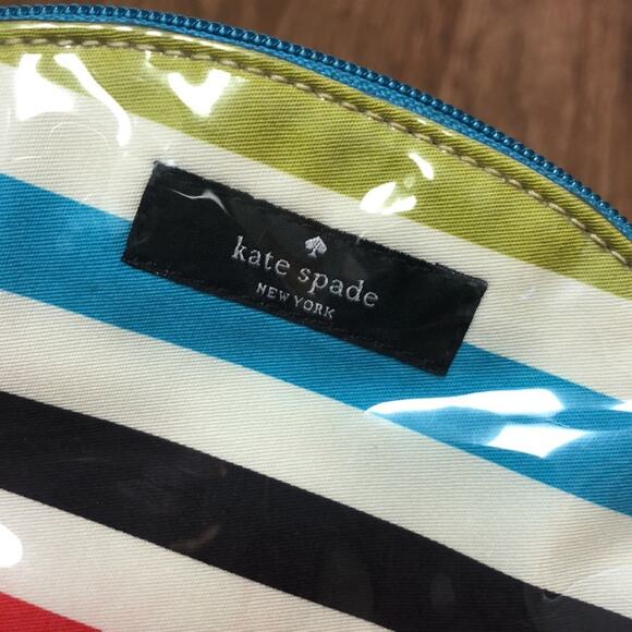 Kate Spade St. Elmo Multicolored Stripe Keri Cosmetic Bag - Picture 4 of 10